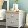 Beliani Yopoyta 2 Laatikkoa Vaaleanharmaa/Vaalea Puu Clio Online