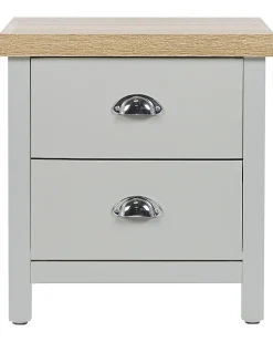 Beliani Yopoyta 2 Laatikkoa Vaaleanharmaa/Vaalea Puu Clio Online