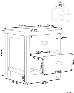 Beliani Yopoyta 2 Laatikkoa Vaaleanharmaa/Vaalea Puu Clio Online