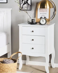 Beliani Yopoyta 3 Laatikkoa Valkoinen Lane Best