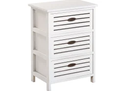 Beliani Yopoyta 3 Laatikkoa Valkoinen Lucky Sale