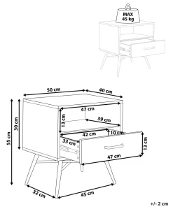 Beliani Yopoyta Hylly Laatikko Vaalea Puu Lubock Online