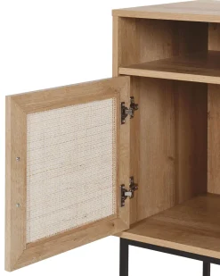 Beliani Yopoyta Kaappi Hylly Vaalea Puu Pasco Fashion