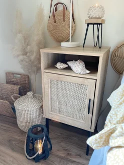 Beliani Yopoyta Kaappi Hylly Vaalea Puu Pasco Fashion