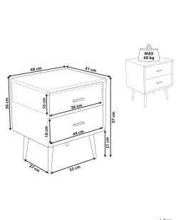 Beliani Yopoyta Keinonahka 2 Laatikkoa Harmaa Essonne Shop