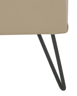 Beliani Yopoyta Keinonahka Laatikko Hylly Beige Betin Cheap