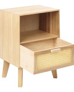 Beliani Yopoyta Keisaripuu Laatikko Hylly Vaalea Puu Seney Online