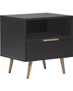 Beliani Yopoyta Laatikko Hylly Musta Indio Sale