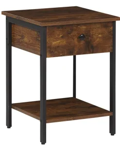 Beliani Yopoyta Laatikko Hylly Tumma Puu/Musta Vester Discount