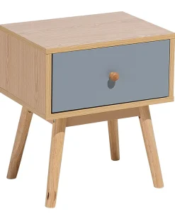 Beliani Yopoyta Laatikko Vaalea Puu/Harmaa Arvada Hot