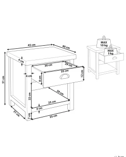 Beliani Yopoyta Laatikko Vaaleanharmaa/Vaalea Puu Clio Hot