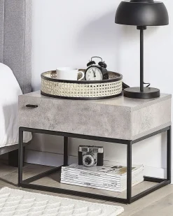 Beliani Yopoyta Laatikko Vaaleanharmaa Cairo Cheap