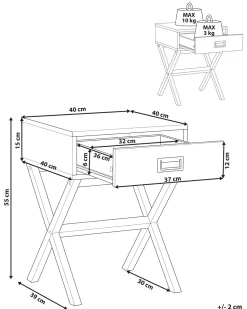 Beliani Yopoyta Laatikko Valkoinen Monroe Cheap