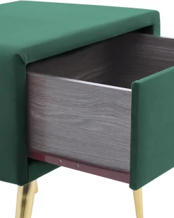 Beliani Yopoyta Sametti Laatikko Smaragdinvihrea Flayat Sale