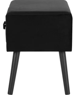 Beliani Yopoyta Sametti Laatikko Musta Eurostar Hot