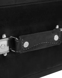 Beliani Yopoyta Sametti Laatikko Musta Eurostar Hot