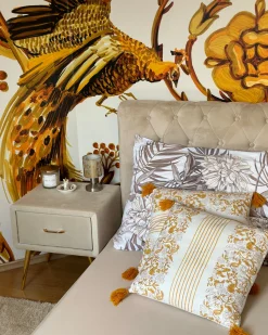 Beliani Yopoyta Sametti Laatikko Vaalea Beige Flayat Store