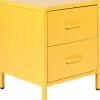 Beliani Yopoyta Teras 2 Laatikkoa Keltainen Malavi Hot