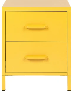 Beliani Yopoyta Teras 2 Laatikkoa Keltainen Malavi Hot