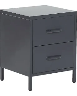 Beliani Yopoyta Teras 2 Laatikkoa Tummanharmaa Malavi Flash Sale