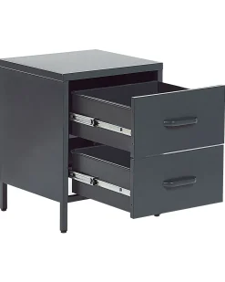 Beliani Yopoyta Teras 2 Laatikkoa Tummanharmaa Malavi Flash Sale