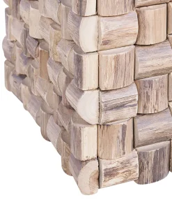 Beliani Yopoyta Tiikki Vaalea Puu Cajeme Store